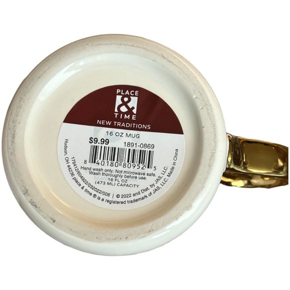 NWT PAIR Complementary Ceramic Holiday Mugs Christmas Winter Scandinavian Hygge - Picture 10 of 16